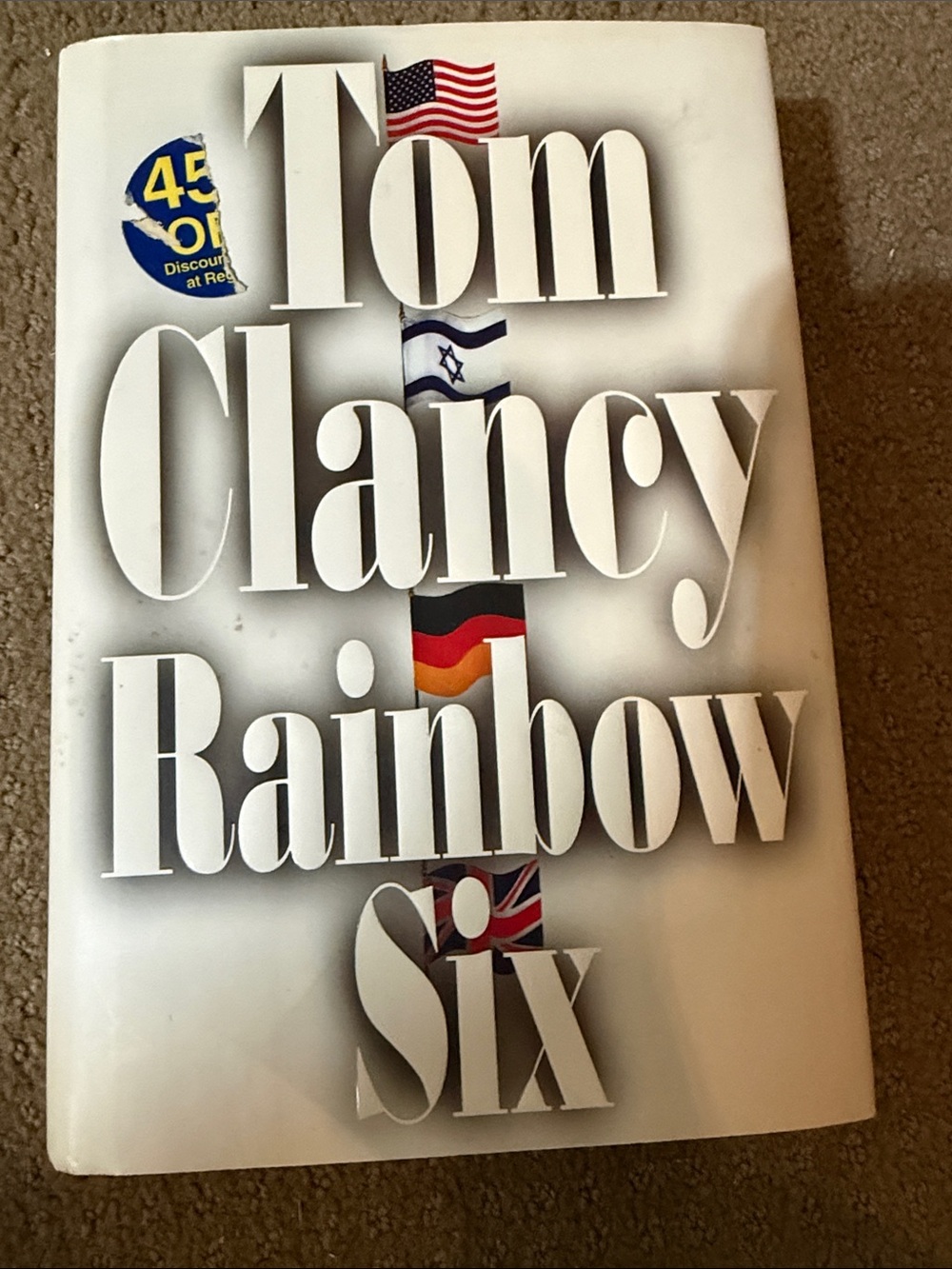 First edition Tom Clancy Rainbow Six – 1988 first edition